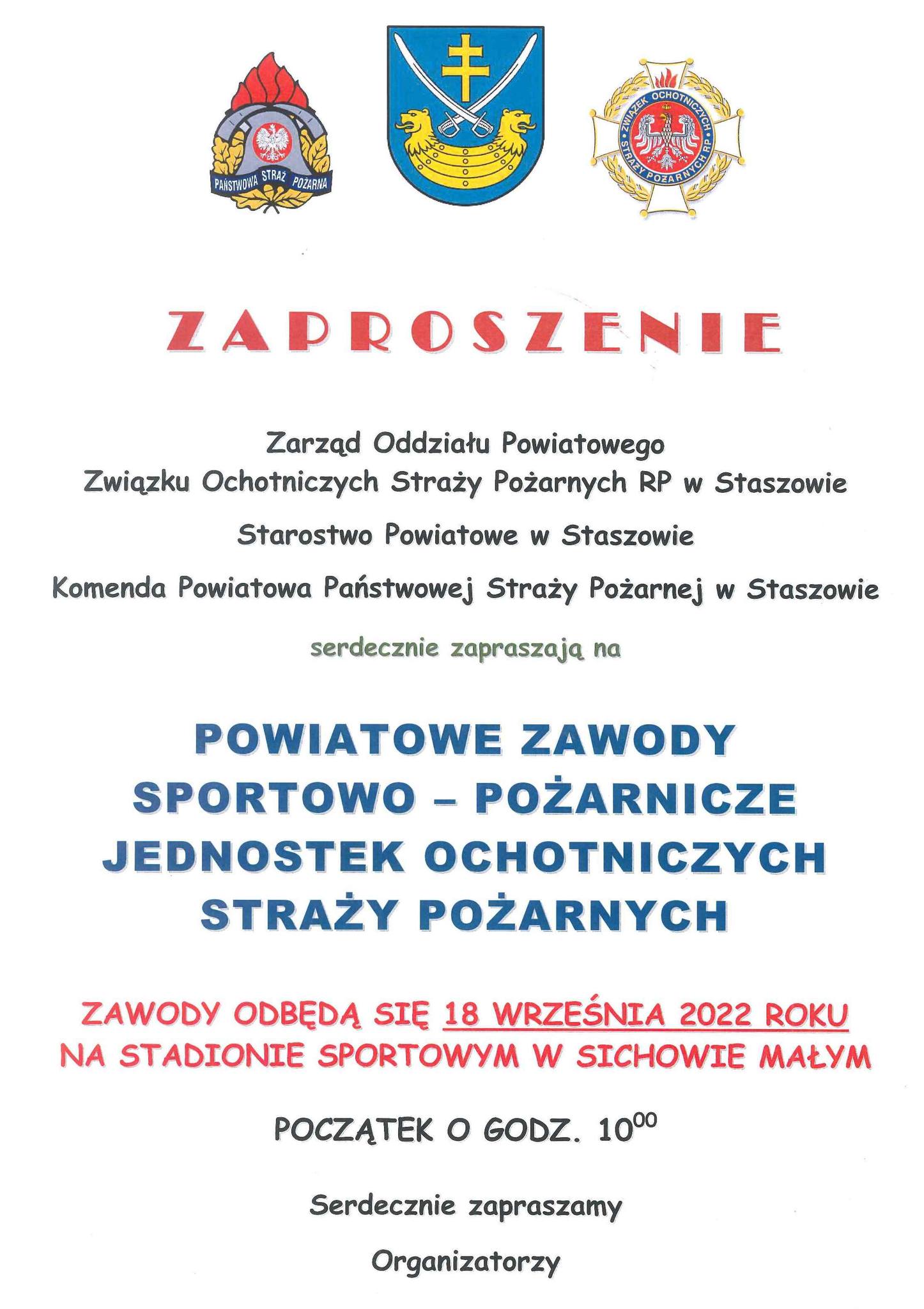 Powiatowe Zawody Sportowo - Pożarnicze Jednostek Ochotniczych Straży Pożarnych